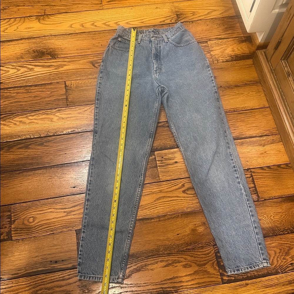 ANNE KLEIN A LINE WOMEN'S HIGH RISE 5-POCKET BLUE JEANS -VINTAGE & RARE👖SIZE 10 - Picture 4 of 9